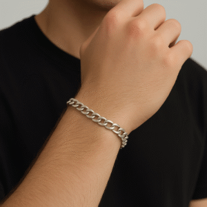 Timeless Solid Silver Curb Bracelet in Sterling Silver