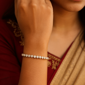 Bezel-Set Tennis Bracelet | Sterling Silver