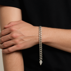 Timeless Silver Curb Bracelet in Sterling Silver